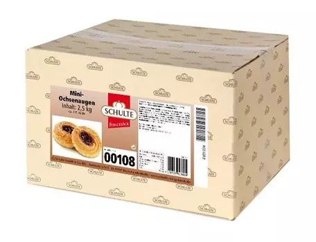 Мини песочное печенье с яблочно-вишневой начинкой от Schulte 2500г Conrad Schulte