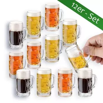 Мини-пивные кружки-рюмки Don набор из 12 шт. (40 мл) Cristalica GmbH