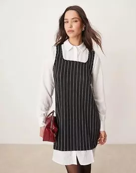 Мини-платье 2 в 1 белого цвета JDY