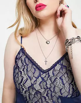 Мини-платье 90-х годов Tammy Girl Plus из микса атласного кружева