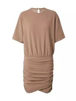 Мини платье Abercrombie & Fitch Dress, светло-коричневый
