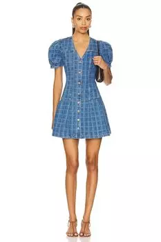 Мини-платье Adeline shell от Damson Madder, blue