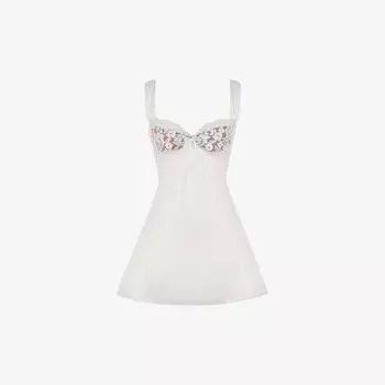 МИНИ-ПЛАТЬЕ АДРИАНА House Of Cb, слоновая кость