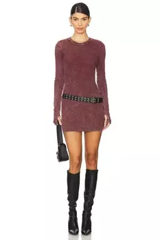 Мини-Платье агата H:Ours, цвет oxblood