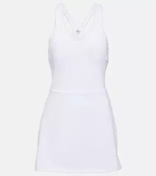 Мини-платье Airbrush Real ALO YOGA, белый