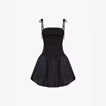 Мини-Платье Alexa из эластичной ткани с эффектом пуховика Amy Lynn, черный