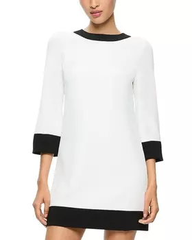 Мини-платье Alice and Olivia Eleonora с расклешенными рукавами, белый