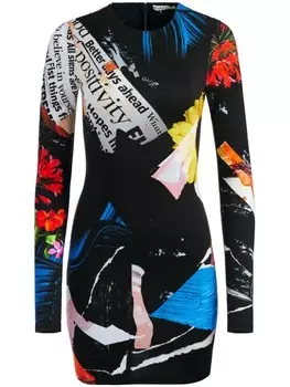 Мини-платье alice + olivia Delora, черный