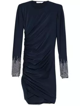 Мини-платье Amen с кристаллами, синий