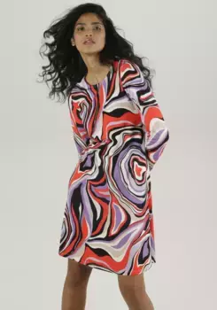 Мини-платье Aniston SELECTED, слегка расклешенная форма-вешалка – НОВАЯ КОЛЛЕКЦИЯ, черный