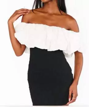 Мини-платье Анита черного цвета Show Me Your Mumu