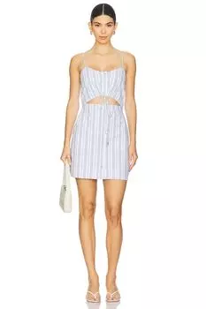Мини-платье Annie Simkhai, french blue stripe