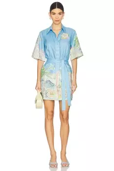 Мини-платье Anouk Alemais, sky