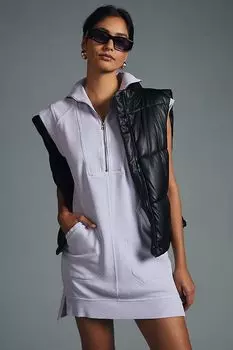 Мини-платье Anthropologie Meru с молнией спереди, светло-фиолетовый