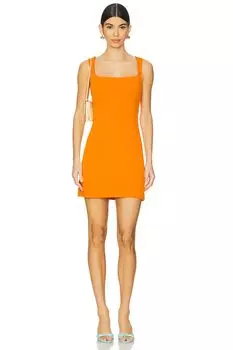 Мини-платье Arella в оранжевом цвете Simkhai, tangerine