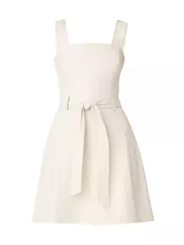 Мини-платье Atticus из искусственной кожи Shoshanna, цвет bone