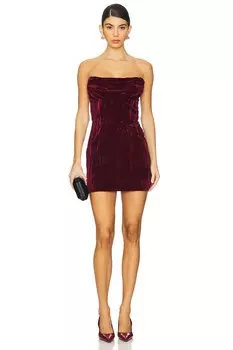 Мини-Платье balley House Of Harlow 1960, цвет burgundy