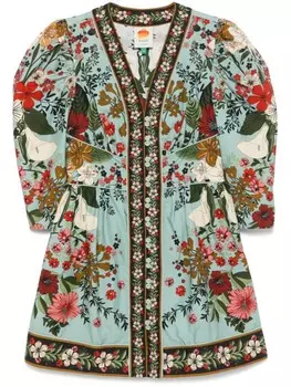 Мини-платье Beauty Bouquet FARM Rio, синий