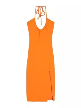 Мини платье Bershka Dress, оранжевый