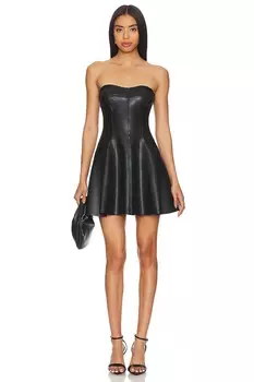 Мини-Платье без бретелек grace Norma Kamali, черный