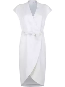 Мини-платье без рукавов Genny, белый