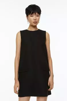 Мини-платье без рукавов H&amp;M, черный