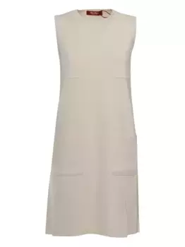 Мини-платье без рукавов MAX MARA, белый