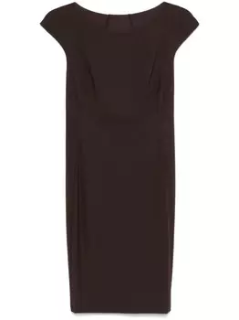Мини-платье без рукавов Patrizia Pepe, коричневый