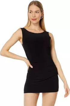 Мини-платье без рукавов Pickleball Norma Kamali, черный
