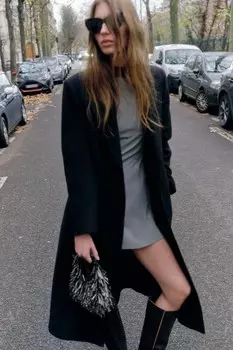 Мини-платье без рукавов ZARA, серый