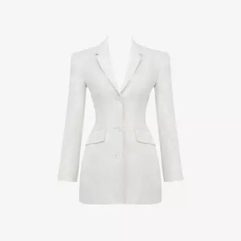 Мини-Платье-Блейзер Amia из тканого материала House Of Cb, белый