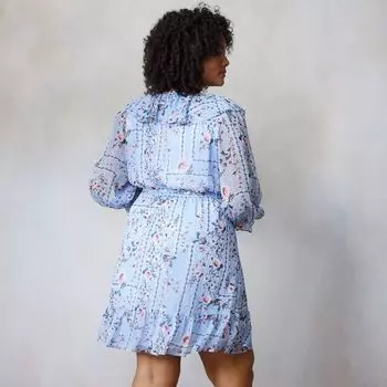 Мини-платье больших размеров LC Lauren Conrad с оборками и запахом LC Lauren Conrad