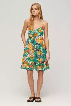 Мини-Платье Breach на бретелях Superdry, синий