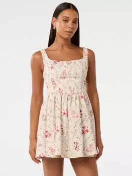 Мини-платье brielle с цветочной шнуровкой Forever New, розовый/разноцветный