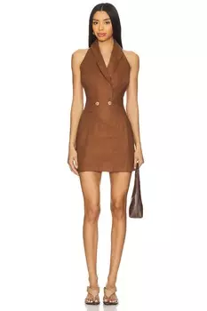 Мини-платье Brixton Lovers And Friends, chocolate