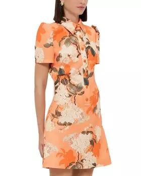Мини-платье Brooke Hydrangea LEO LIN, оранжевый