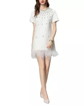Мини-платье BURRYCO, белый