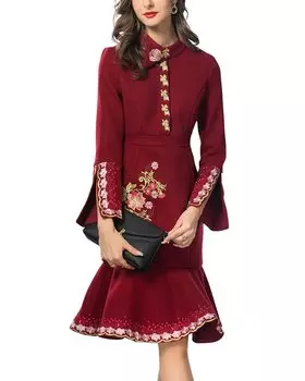 Мини-платье BURRYCO, красный