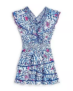 Мини-платье Carol для девочек - Little Kid, Big Kid Poupette St. Barth, синий