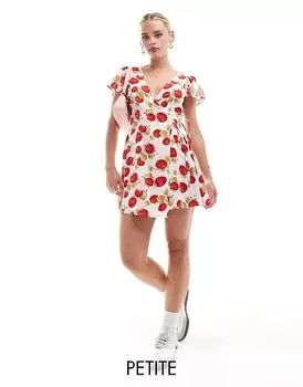 Мини-платье-чай с запахом Miss Selfridge