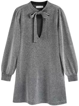 Мини-платье Chinti & Parker с бантом, серый