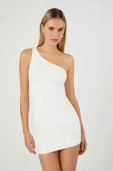 Мини-платье Contour на одно плечо Forever 21, белый