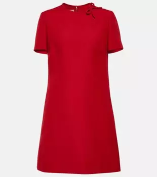 Мини-платье Crpe Couture VALENTINO, красный