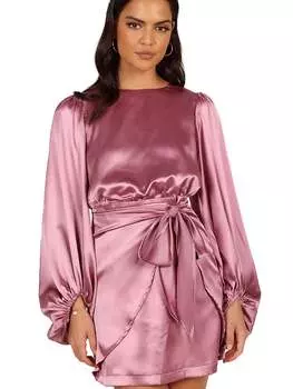 Мини-Платье цвета опала Petal & Pup, розовый