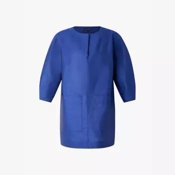 Мини-Платье Cybele свободного кроя из льна и хлопка Soeur, синий