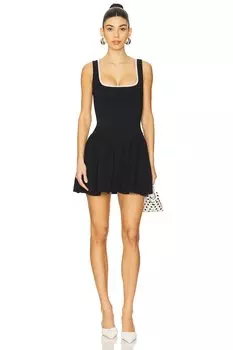 Мини-платье Cynthia Majorelle, black & white