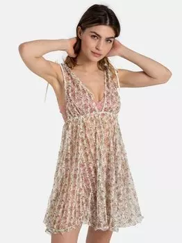 Мини-Платье «дай мне бабочки» Free People, белый
