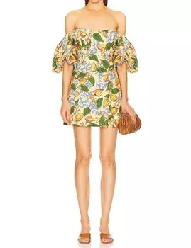 Мини-платье Dali в капри с оранжевым цветочным принтом Orchard Rhode