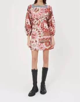 Мини-платье Dennis из органического хлопка в цвете Hans Red CHUFY