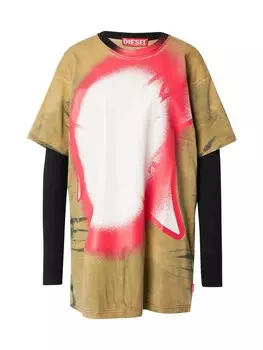 Мини платье DIESEL Dress D-FANTY, светло-коричневый